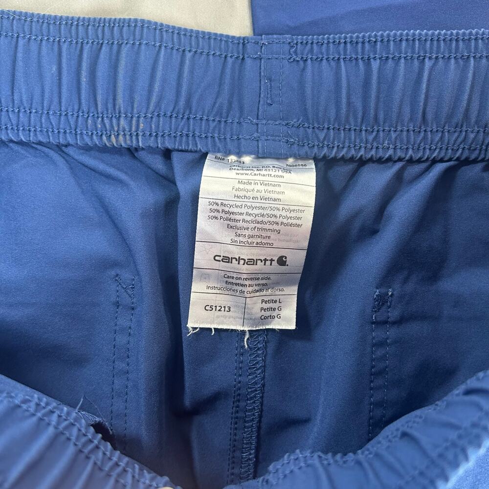 Carhartt Women's Navy Blue scrub pants C51213 Large Petite - Picture 2 of 6